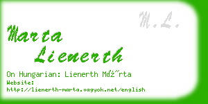 marta lienerth business card